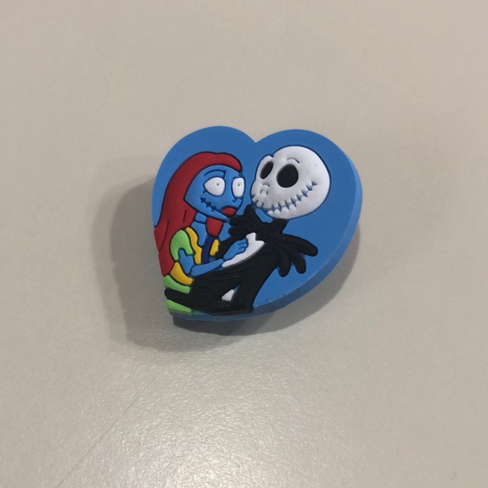 jack skellington and sally croc charm